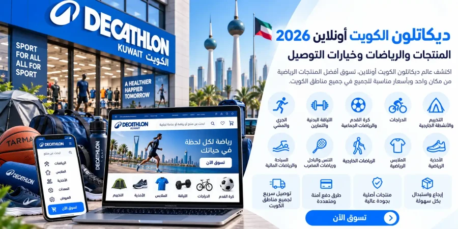 المنتجات والرياضات وخيارات التسوق | ديكاتلون الكويت أونلاين 2026