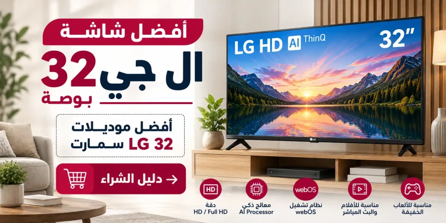 أفضل شاشة ال جي 32 بوصة في الكويت | أفضل موديلات LG 32 سمارت ودليل الشراء