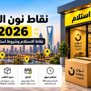نقاط استلام نون الكويت 2026 | نقاط الاستلام وشروط استلام الطلب